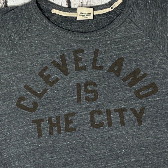 Cleveland Browns Homage Dark Homage Retro NFL Football Sweatshirt Mens - Picture 2 of 5